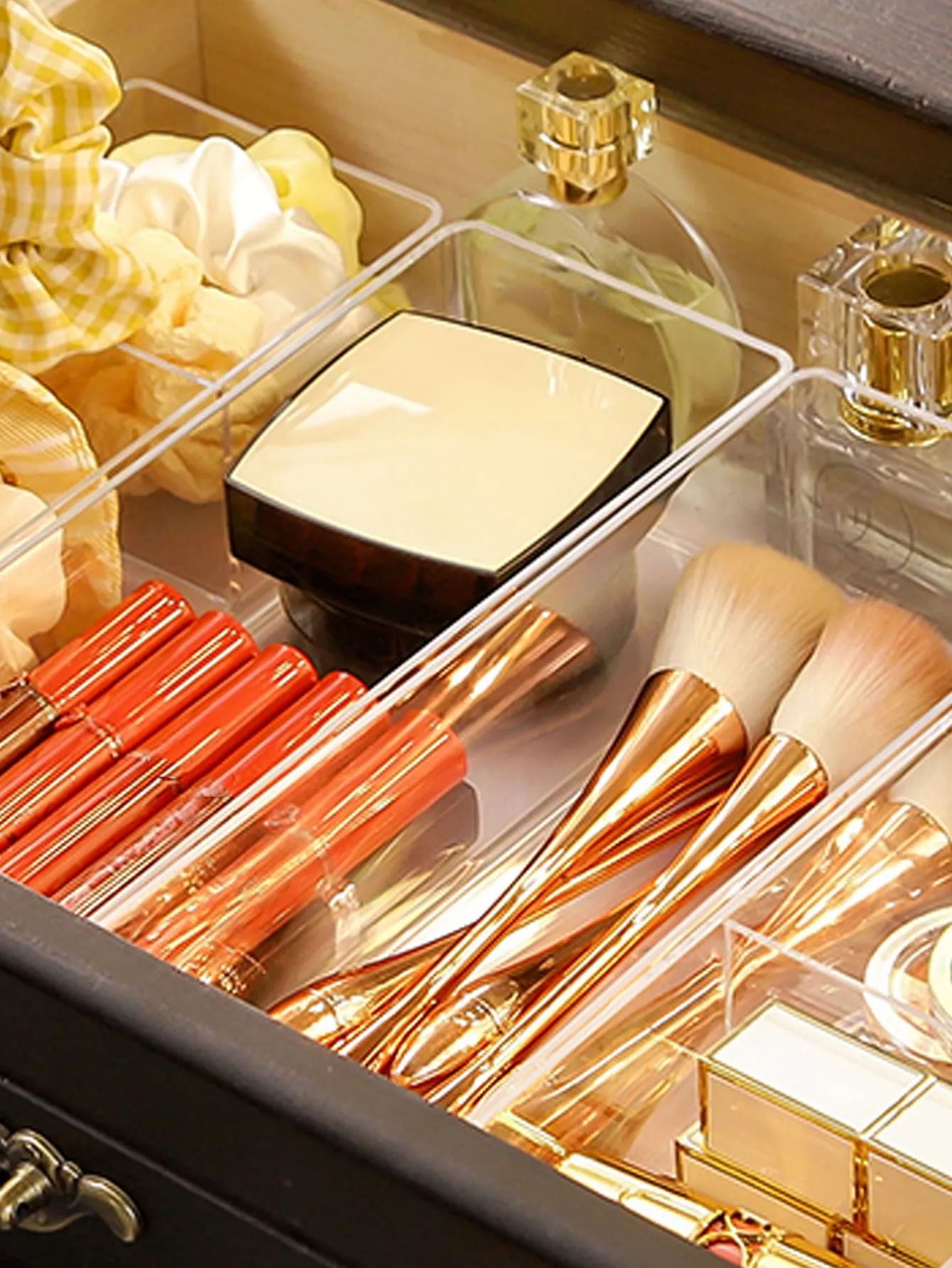 1pc Clear Cosmetic Storage Box