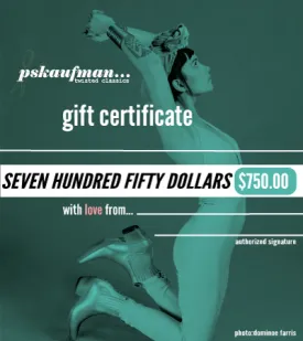 $750 gift certificate