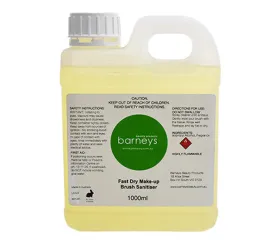 Barneys Fast Dry Make-up Brush Sanitiser - Vanilla Scent -  1L