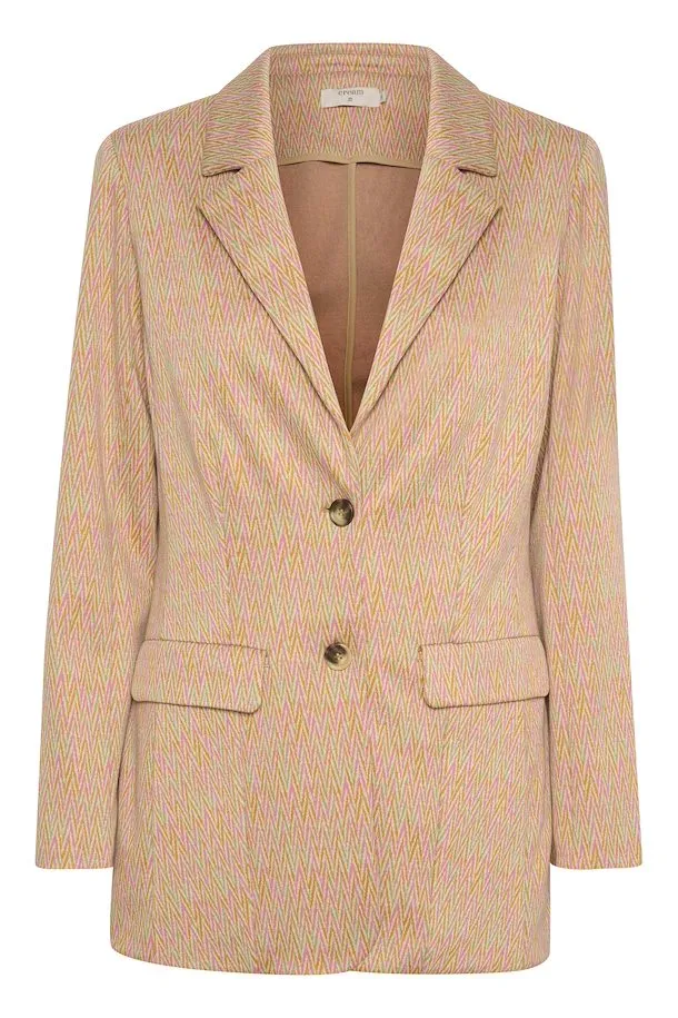Cream Katie Jersey Blazer