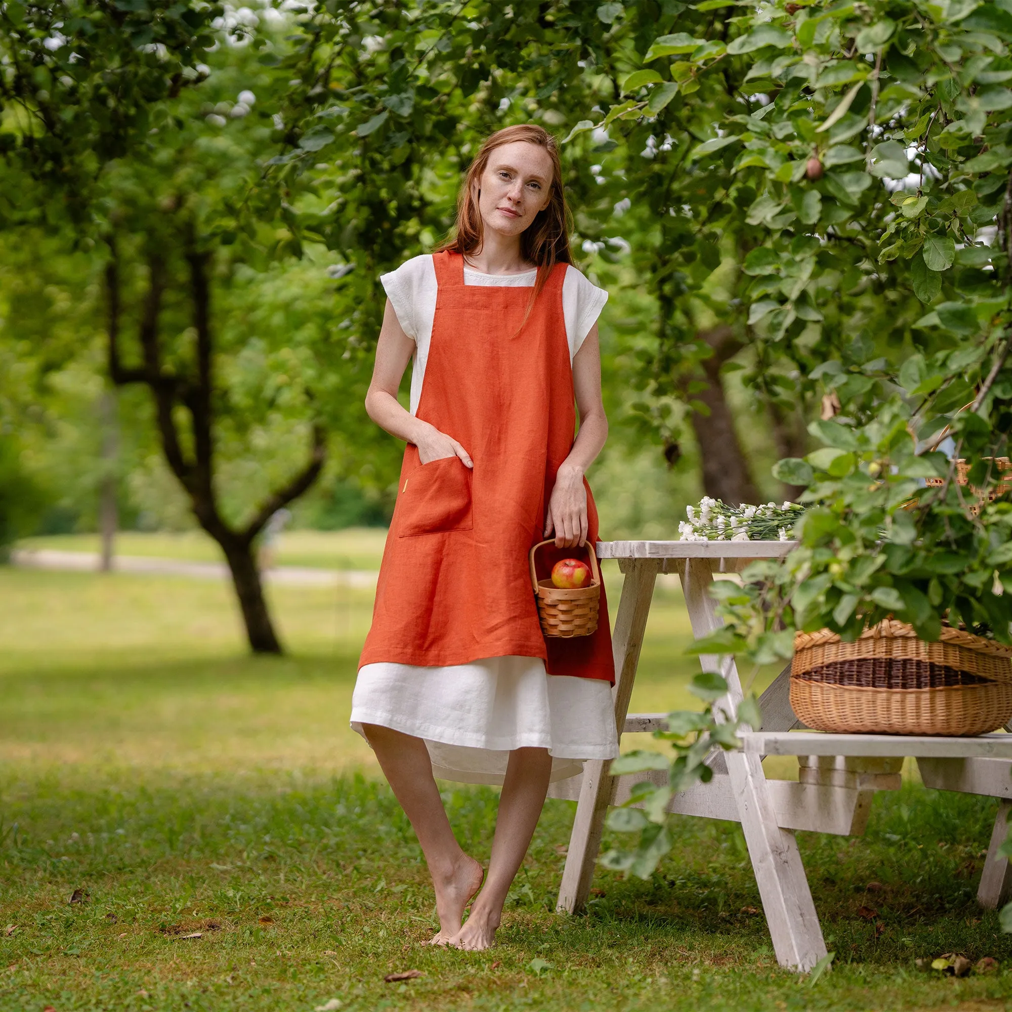 Cross-Back Japanese Apron