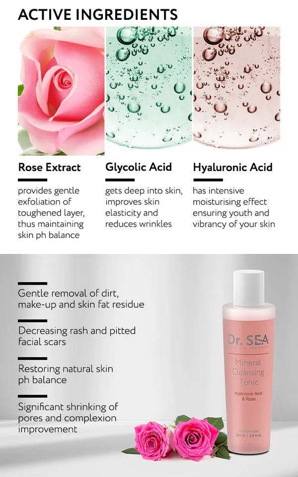DR. SEA - Mineral Cleansing Tonic Hyaluronic Acid & Rose