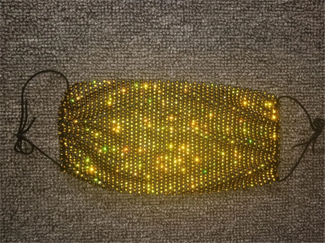 Fashion rhinestone decorative face mask（AE4103）
