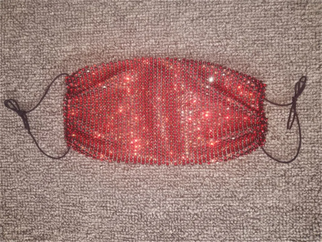 Fashion rhinestone decorative face mask（AE4103）