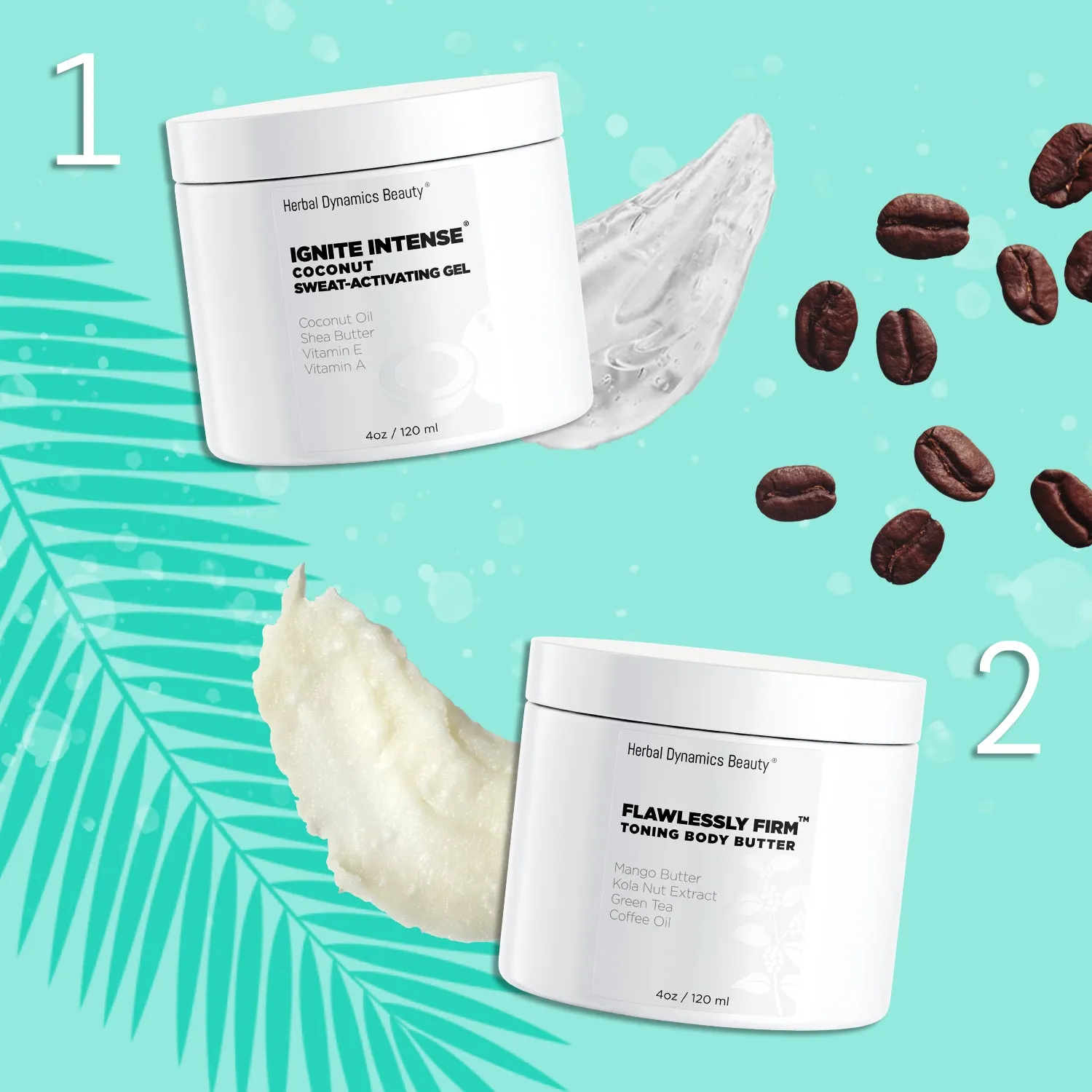 Flawlessly Fit!™ Kit: Coconut Sweat Activating Gel   Kola Nut Toning Body Butter Duo
