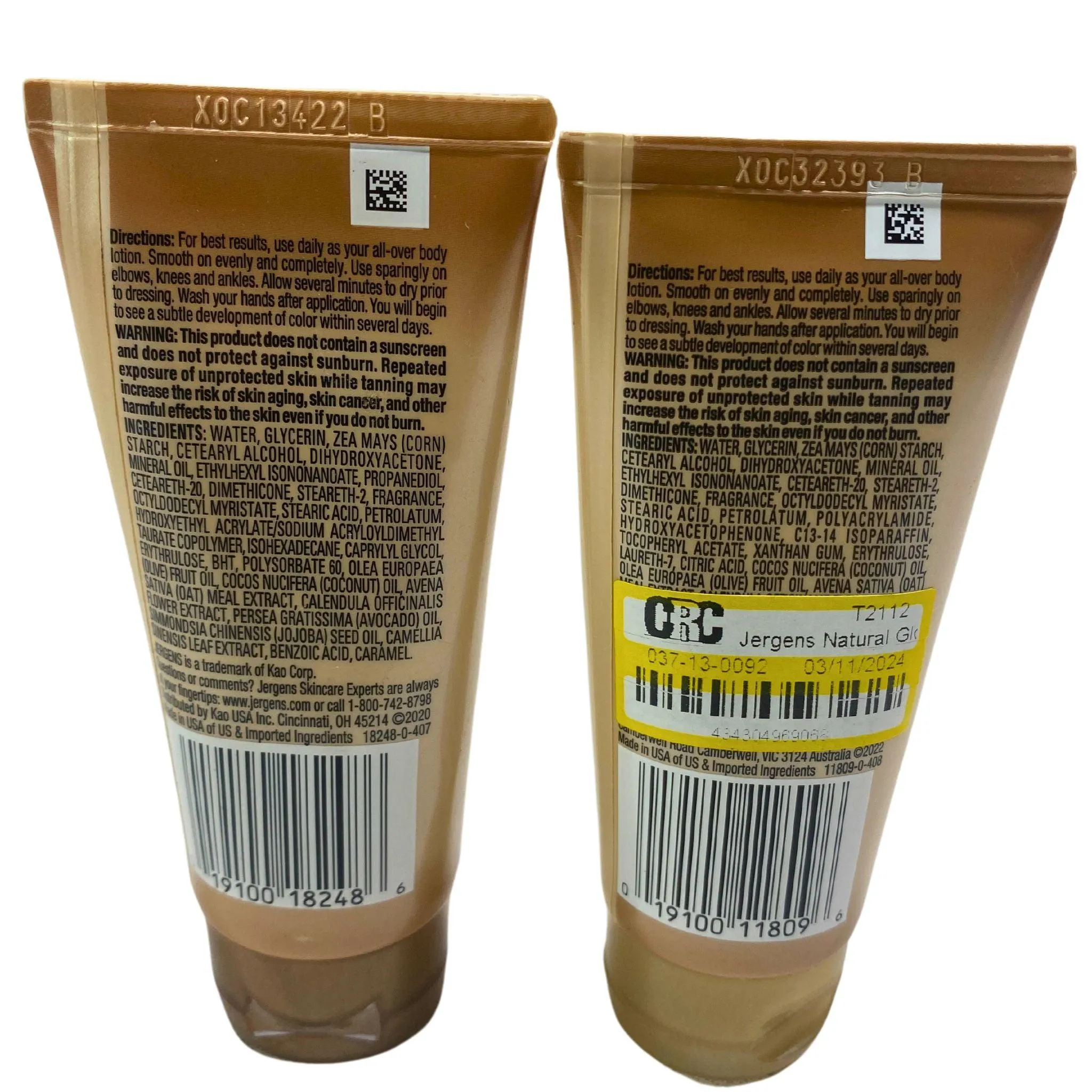 Jergens Natural Glow Color Daily Moisturizer 2 FL OZ (67 Pcs Lot)